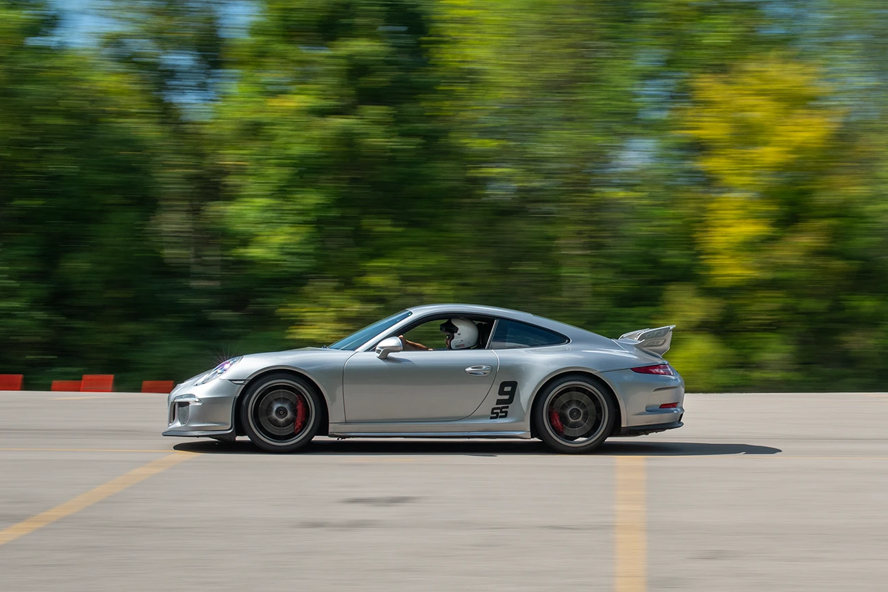 Porsche 911 GT3 autocrossing