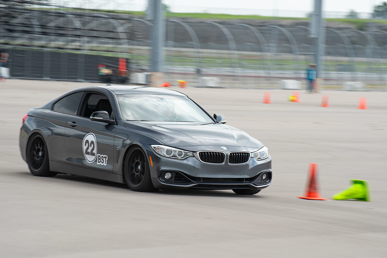 BMW 3-Series autocrossing