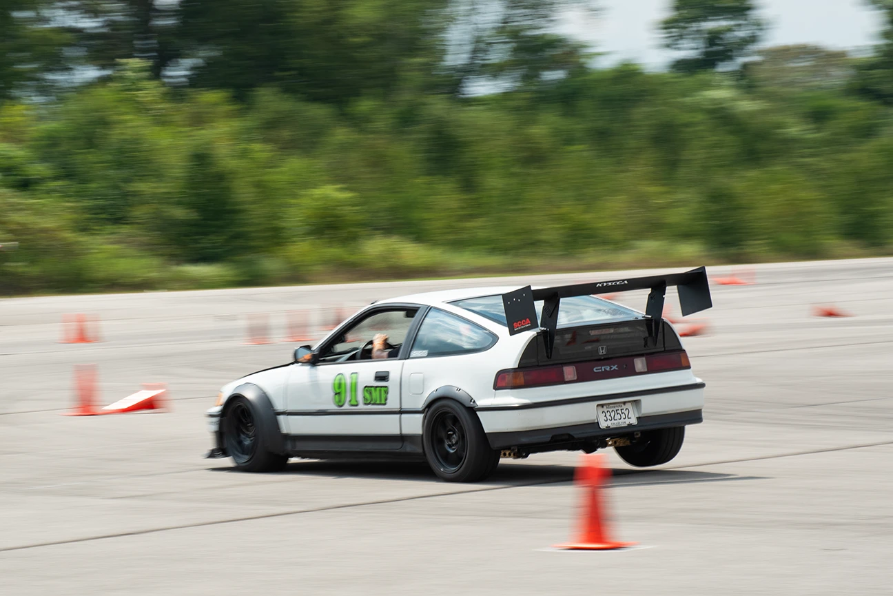 Honda CRX autocrossing